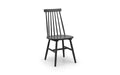 ALA001 Spindle Back Dining Chair - Black