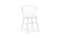 MOD302 Curved Back Dining Chair - White