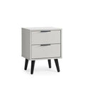 ALB001 2 Drawer Bedside - Soft Close - Silk Grey