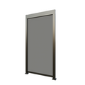 Aluminium Privacy Screen Panel 1.0M 1m Grey