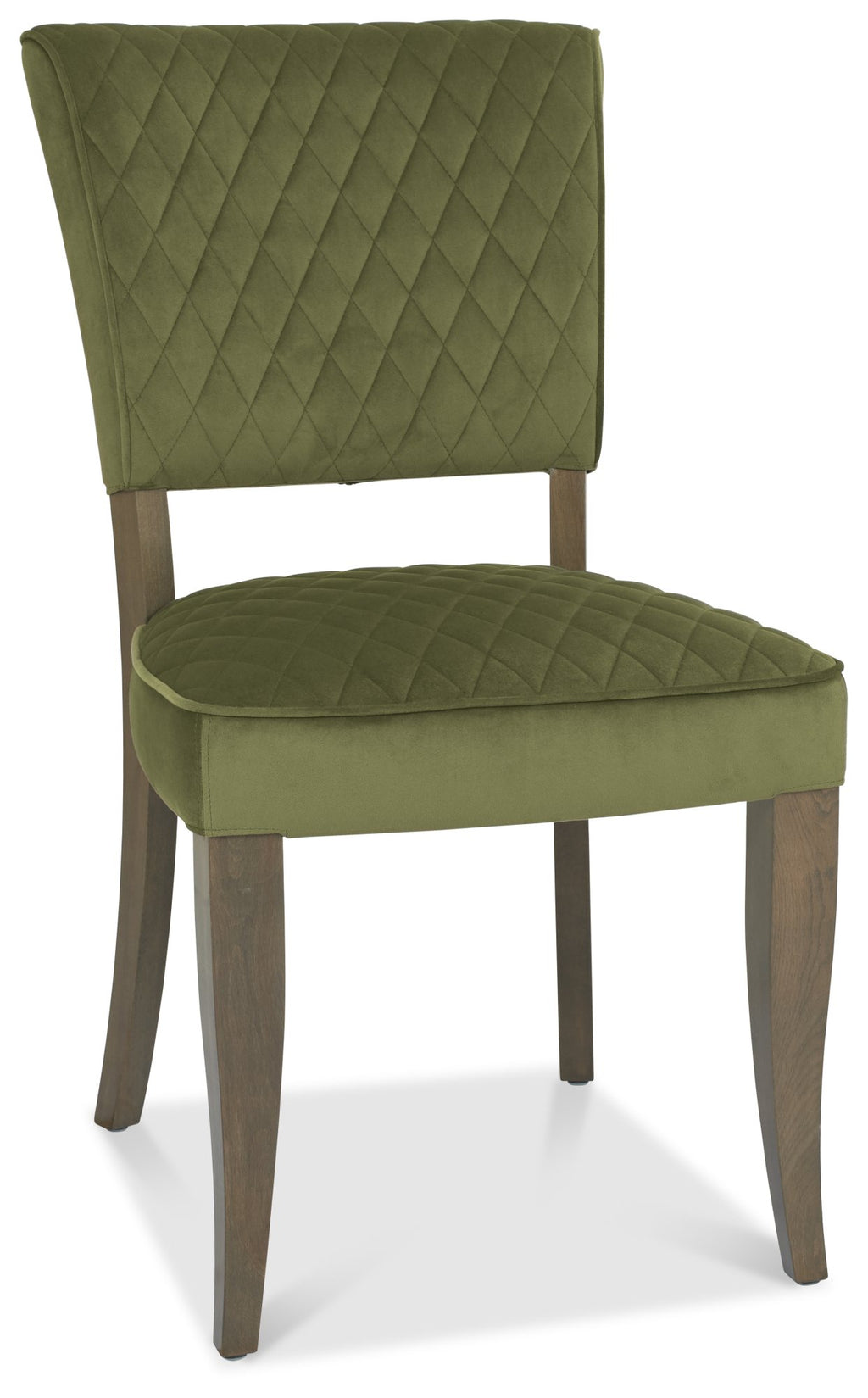 2740-09U-VCE Uph Chair With Diamond Stitched Back & Seat - Cedar Velvet (Pair)