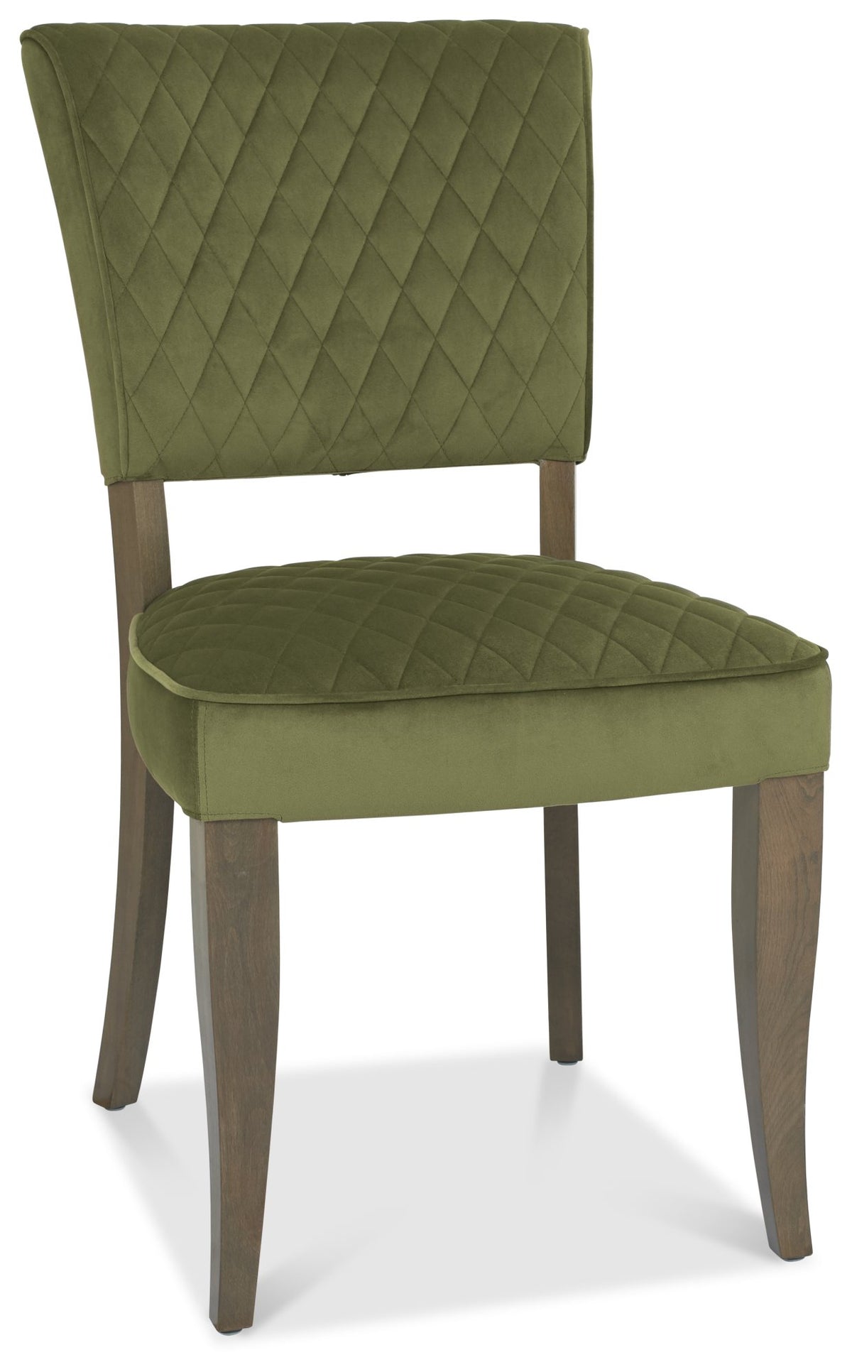 2740-09U-VCE Uph Chair With Diamond Stitched Back & Seat - Cedar Velvet (Pair)