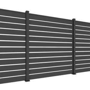 180cm WPC Fence Panel with 2 Posts & Fixing Kit