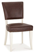 3003-09UB-RE Uph Chair - Rustic Espresso Faux Leather (Pair)