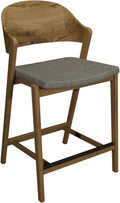 3042-09BSP-GRY Ply Back Barstool - Lotus Fabric (Single)