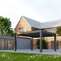 Jupiter Aluminium Electric Roof LED Pergola - 3m x 3m