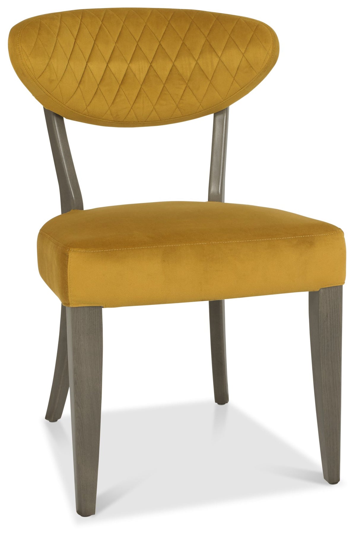 4015-09U-VMU Upholstered Chair - Mustard Velvet (Pair)