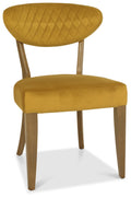 4016-09U-VMU Upholstered Chair - Mustard Velvet (Pair)