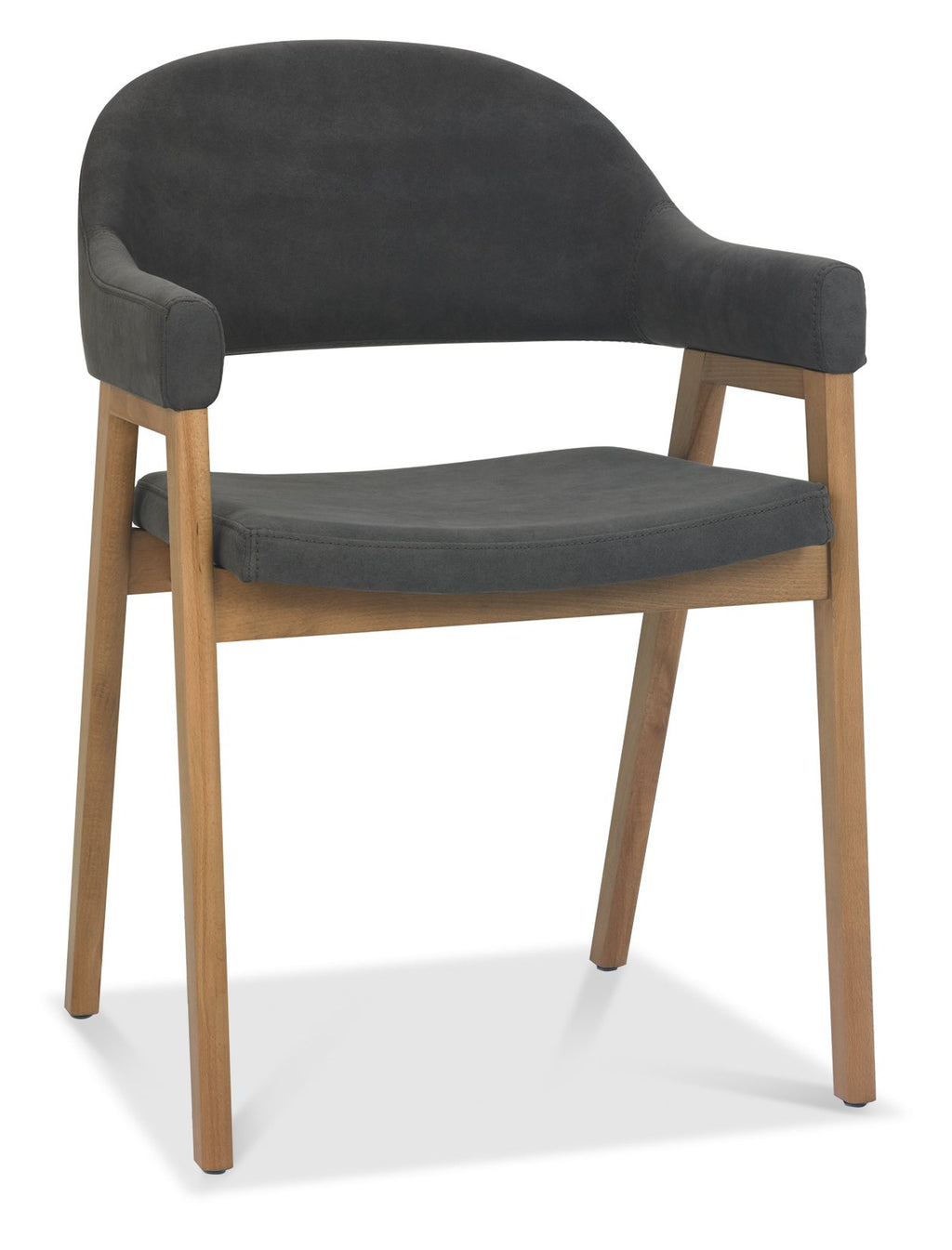 6049-09UA-DGY Upholstered Arm Chair - Dark Fabric