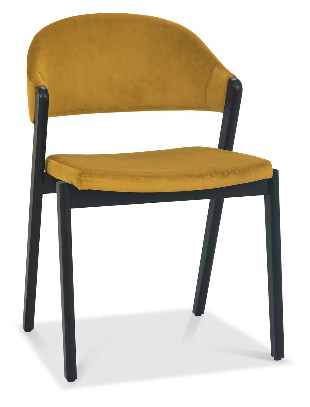 6048-09U-VMU Upholstered Chair - Mustard Velvet