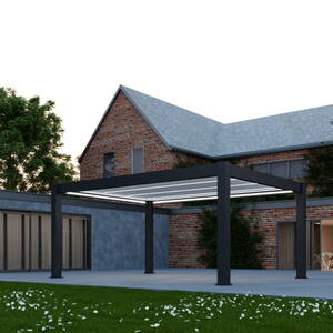 Jupiter Aluminium Electric Roof LED Pergola - 4m x 3m