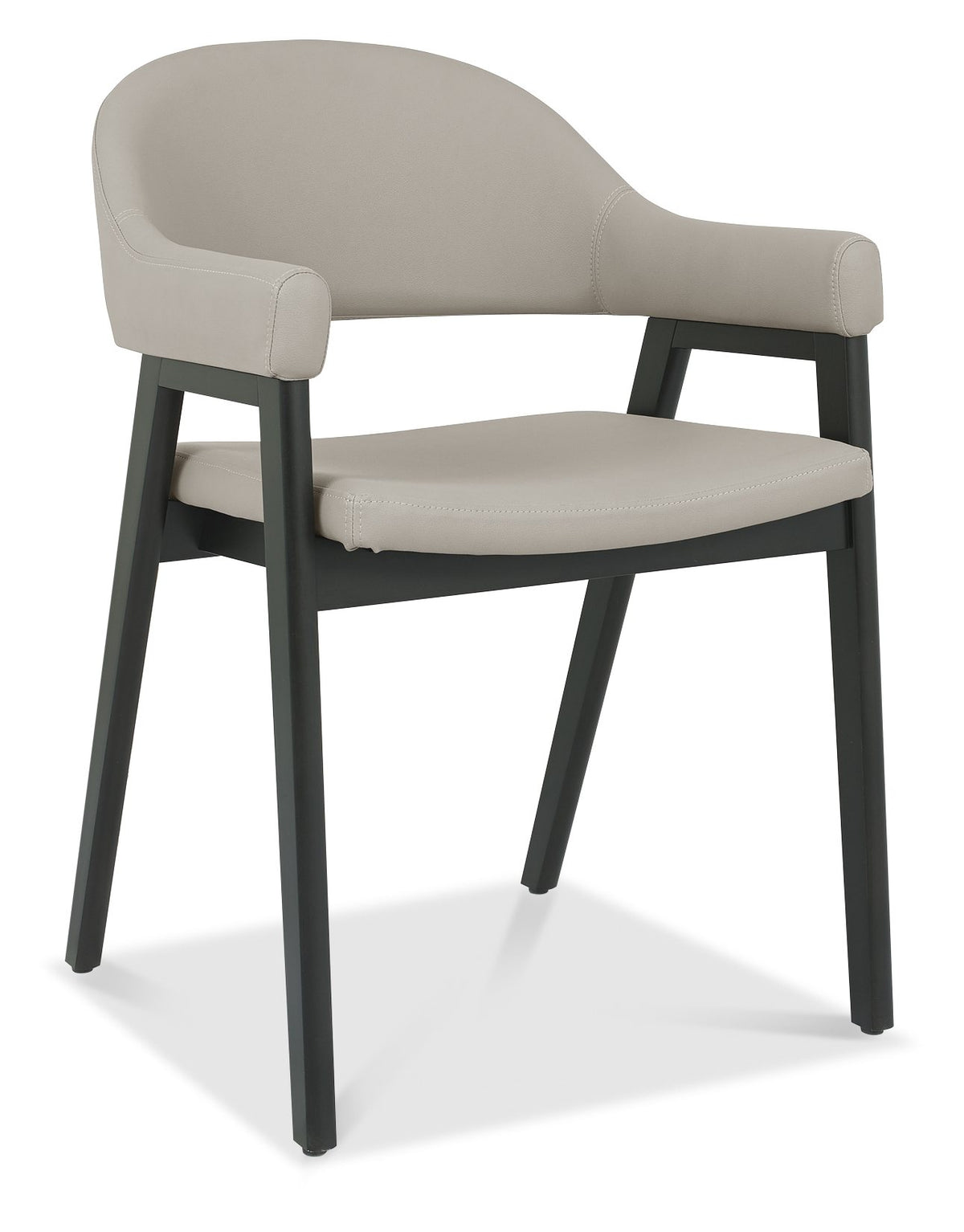 6048-09UA-GR Upholstered Arm Chair - Bonded Leather