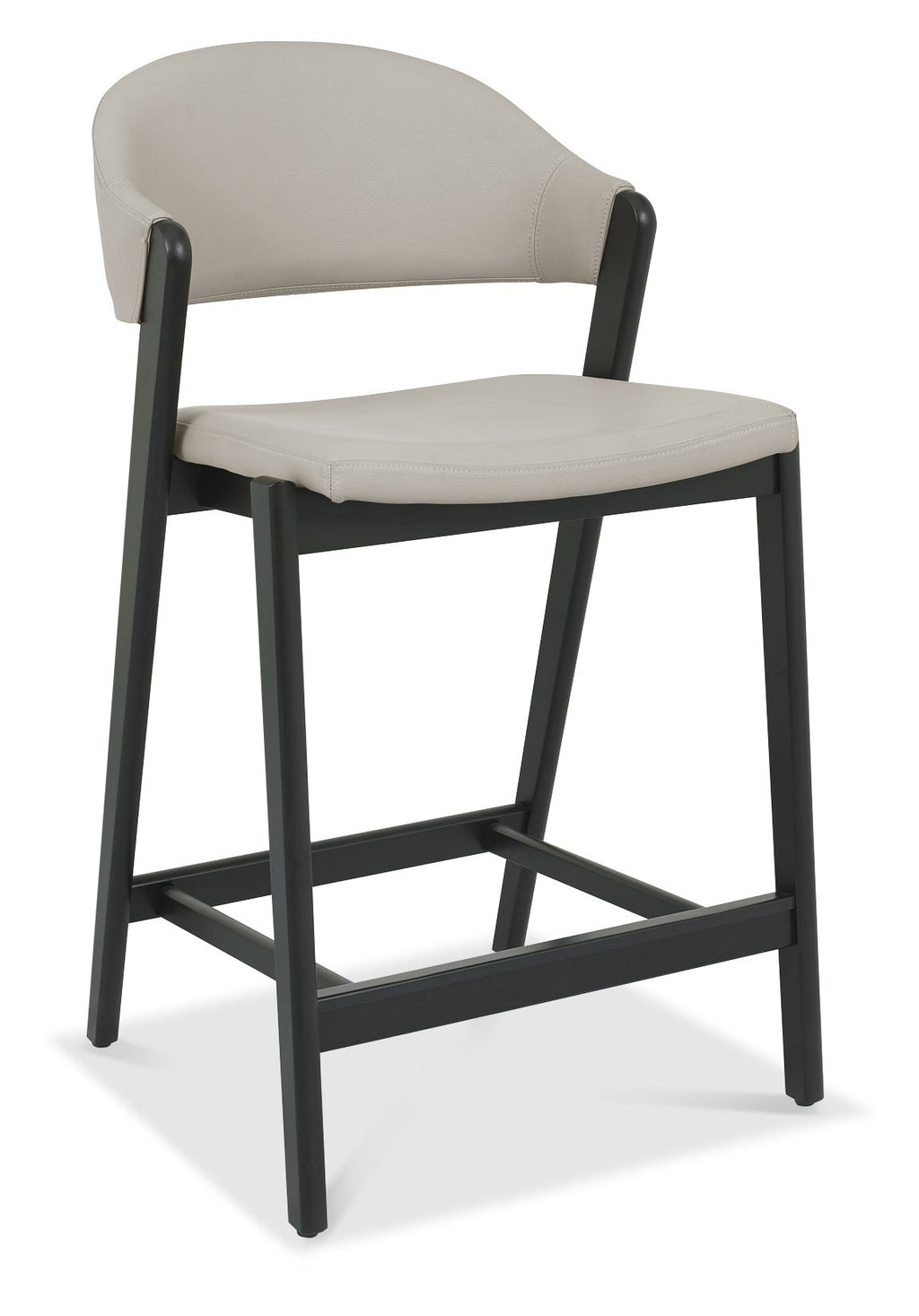 6048-09BSU-GR Upholstered Bar Stool - Bonded Leather (Single)