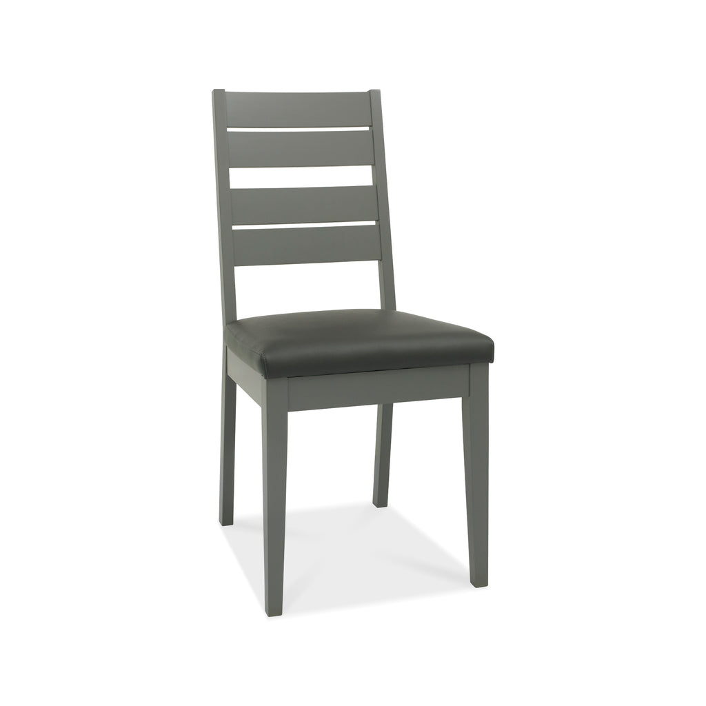 5681-09SB-DGY Chair - Dark Faux Leather (Pair)