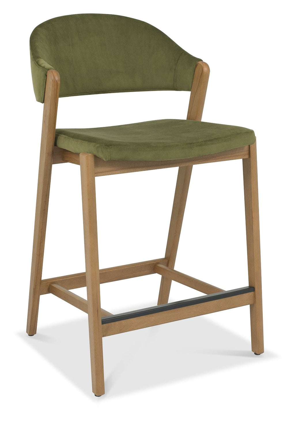 6049-09BSU-VCE Upholstered Bar Stool - Cedar Velvet (Single)