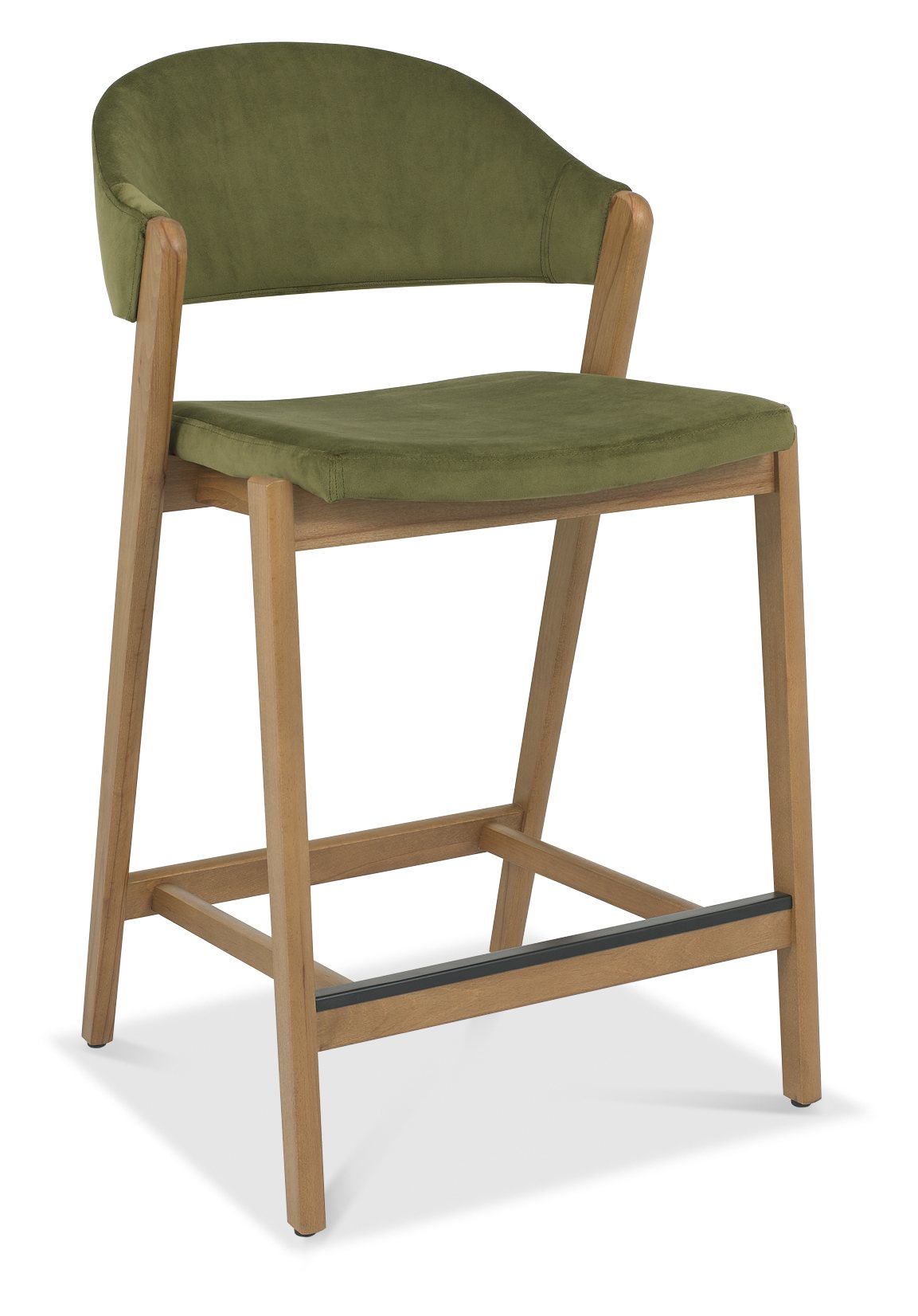 6049-09BSU-VCE Upholstered Bar Stool - Cedar Velvet (Single)