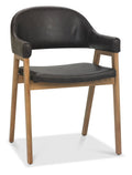 6049-09UA-OWV Upholstered Arm Chair - Old West Vintage Bonded Leather (Pair)