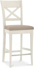 6290-09BSX-GR X Back Bar Stool - Bonded Leather (Pair)