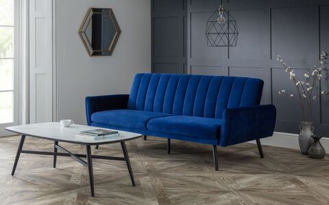AFI001 Sofabed - Blue Velvet