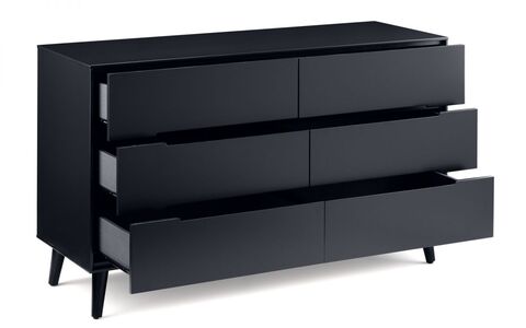6 Drawer Wide Chest - Anthracite