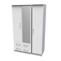 AVN132 Triple 2 Drawer Mirror Robe
