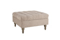Abt-314-BT Button Top Storage Ottoman - Biscuit