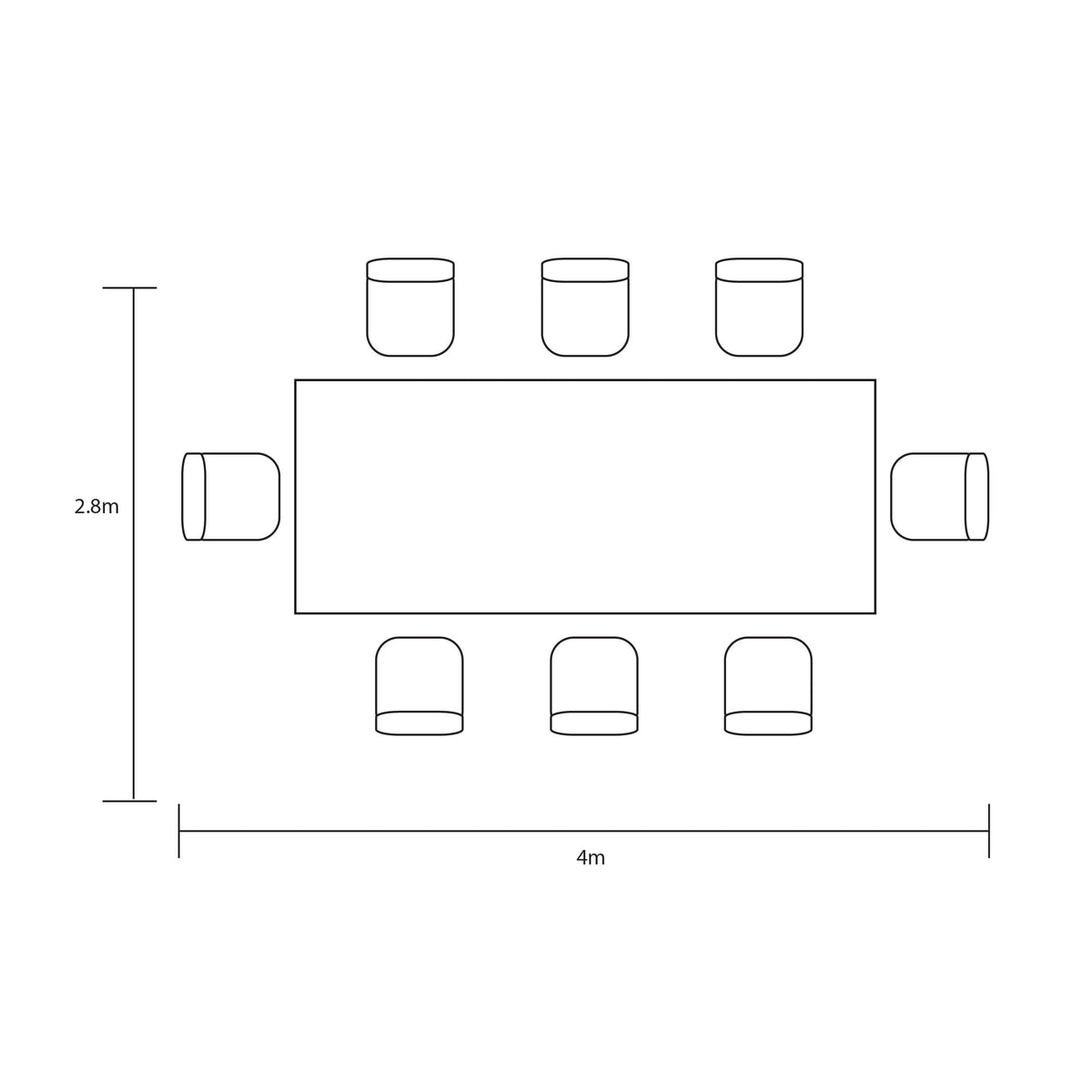 Hartman Arley 8 Seater Weave Rectangular Dining Set