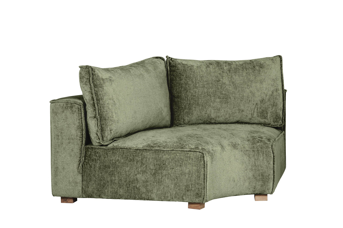 Bdi-506-OL Modular Corner Sofa - Olive