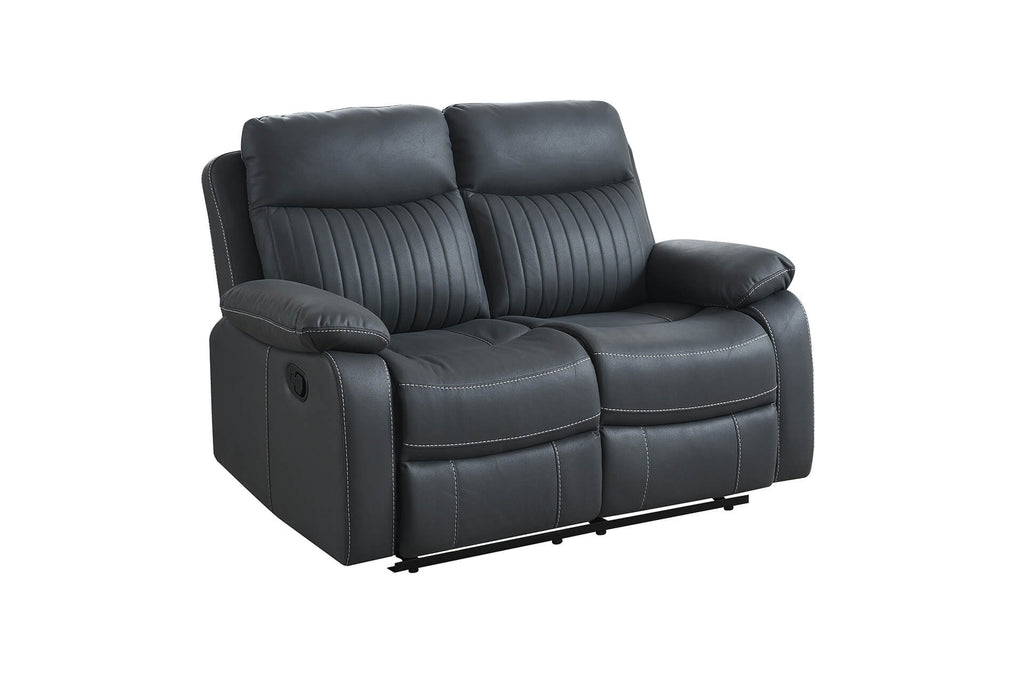 Bly-312-DKGY 2 Seater Manual Recliner - Dark Grey
