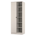BOP055 Tall 2Ft6In 1 Door With Shelves Robe