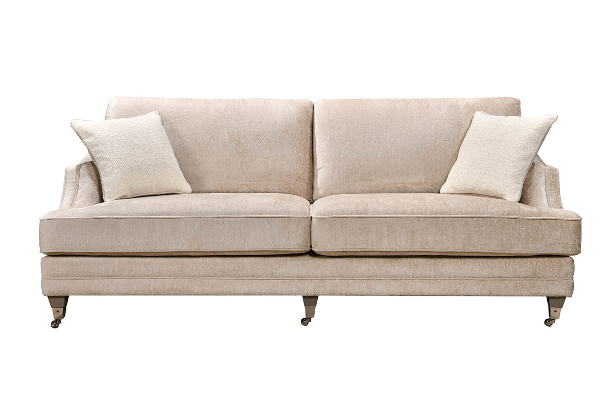 Bvd-394-MK 4 Seater Fixed Back - Mink (2 Scatters)