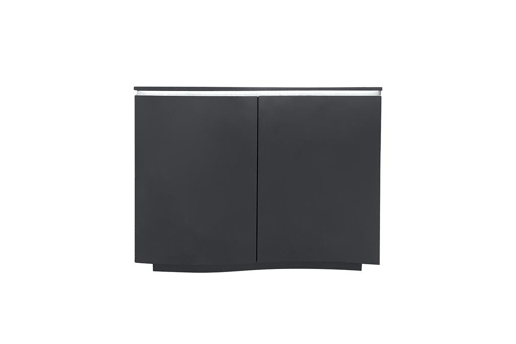 Dav-002-CL Sideboard 2 Door - Charcoal Matt with LED
