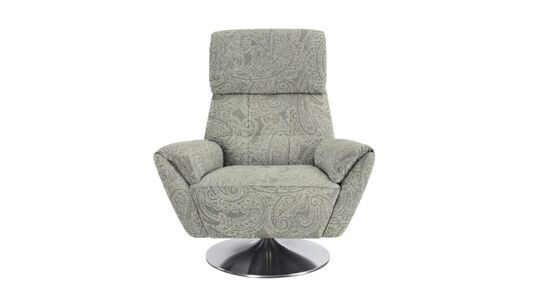 29318 Swivel / Rocker Chair With Brushed Chrome Base