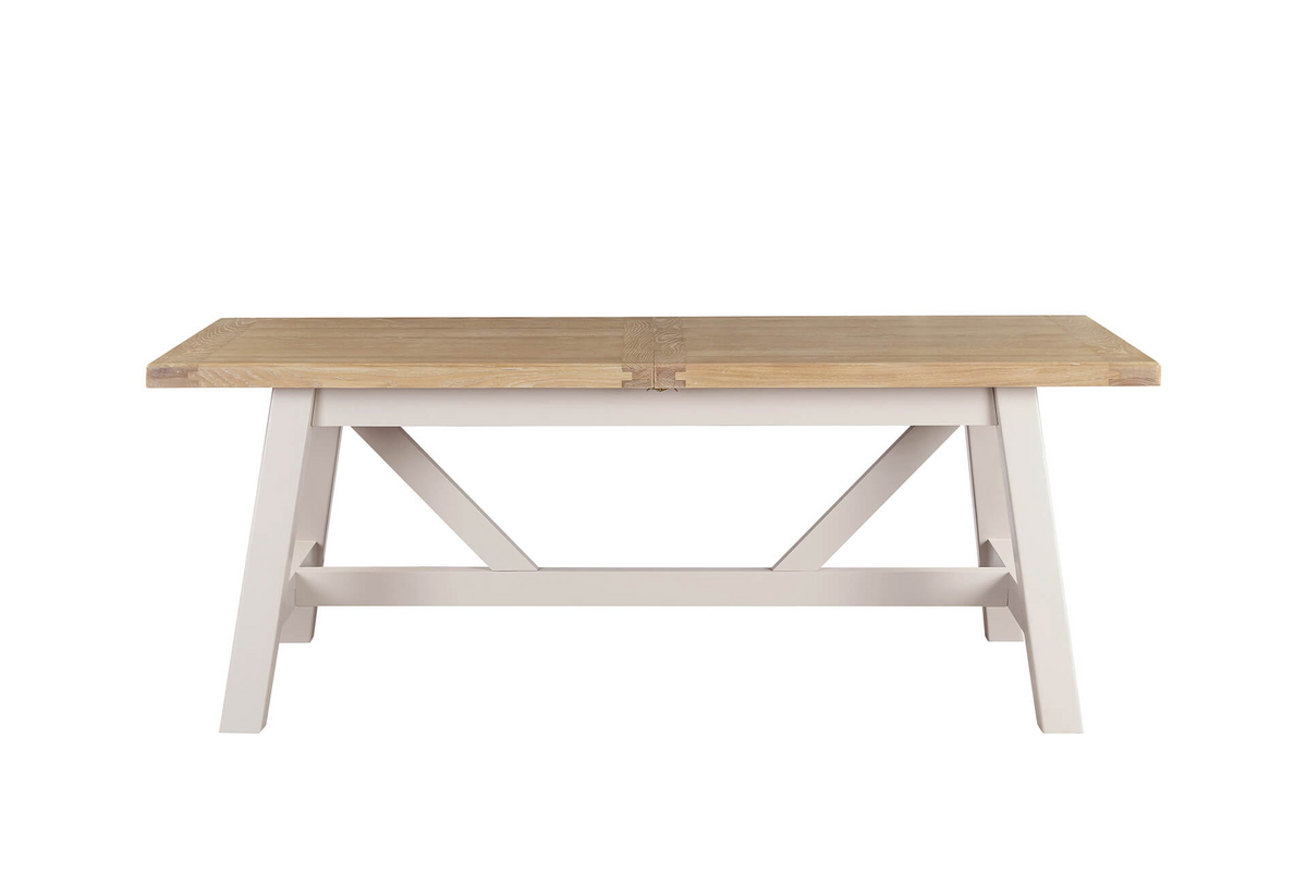 Dne-190-TP Refectory Dining Table 1900-2350 Extending - Taupe