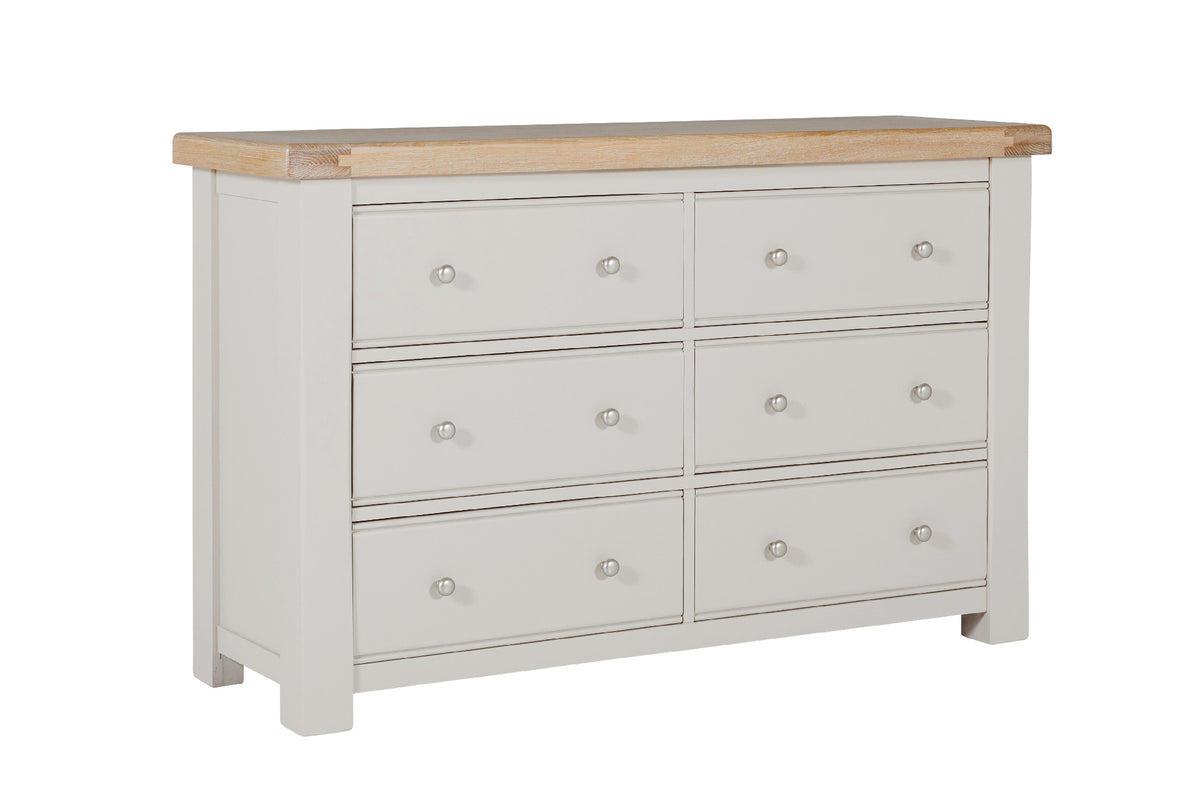Dne-413-TP Dressing Chest 6 Drawer - Taupe