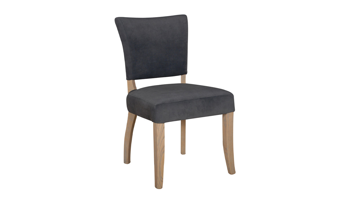 Duk-111-DKGY Dining Chair Velvet - Dark Grey