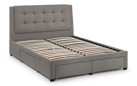 4 Drawer 150Cm Bed - Grey