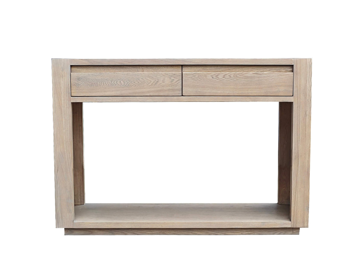Fun-009-OK Console Table - Smoked Oak