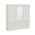 7025 Triple Wardrobe With 6 Drawers