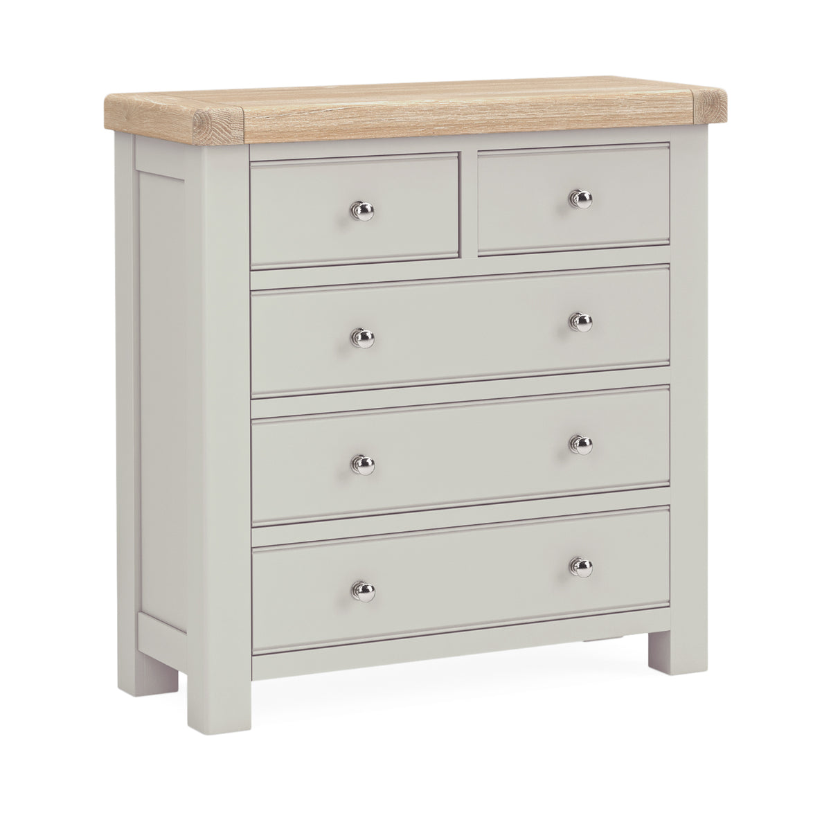 8279 2 + 3 Drawer Chest - Stone Grey