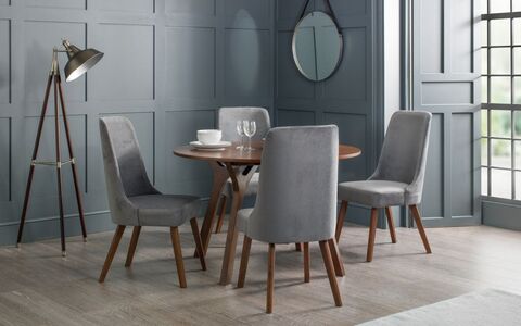 Chenille Dining Chair Dusk Grey