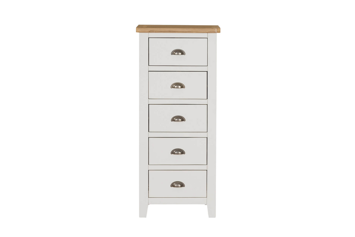 Mlr-411-CM Narrow Chest 5 Drawer - Cashmere