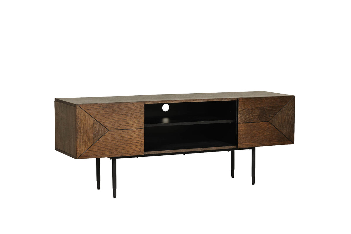 Nat-023-SM TV Unit 1500 - Smoked Oak