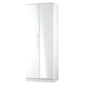 PAR087 Tall Double Mirror Wardrobe