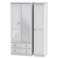 PEM132 Triple 2 Drawer Mirror Robe