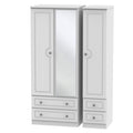 PEM152 Triple 2 Drawer Mirror + Drawer Robe