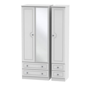 PEM162 Tall Triple 2 Drawer Mirror + Drawer Robe