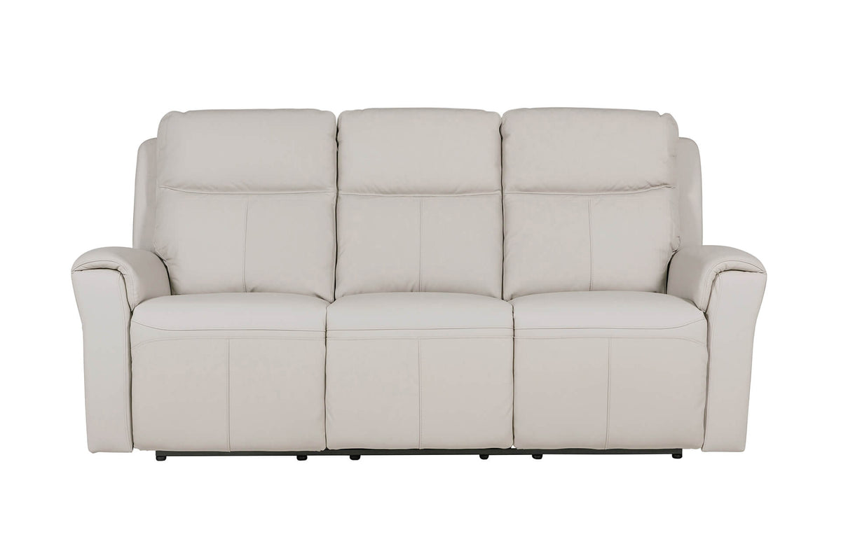Rus-353-ST 3 Seater Electric Recliner- Stone Leather