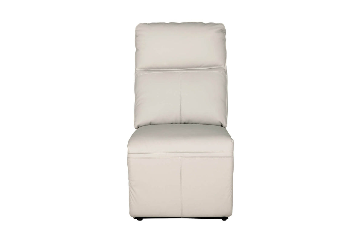 Rus-509-ST Armless Sectional - Stone Leather