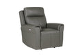 Rus-351-AH 1 Seater Electric Recliner - Ash Leather